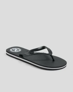 Salty Life Once Bitten Thongs Black/white Clearance