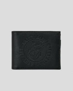 Salty Life Once Bitten Wallet Black Discount