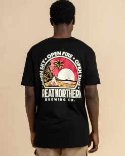 Great Northern Open Sky Open Fire T-Shirt Black Outlet