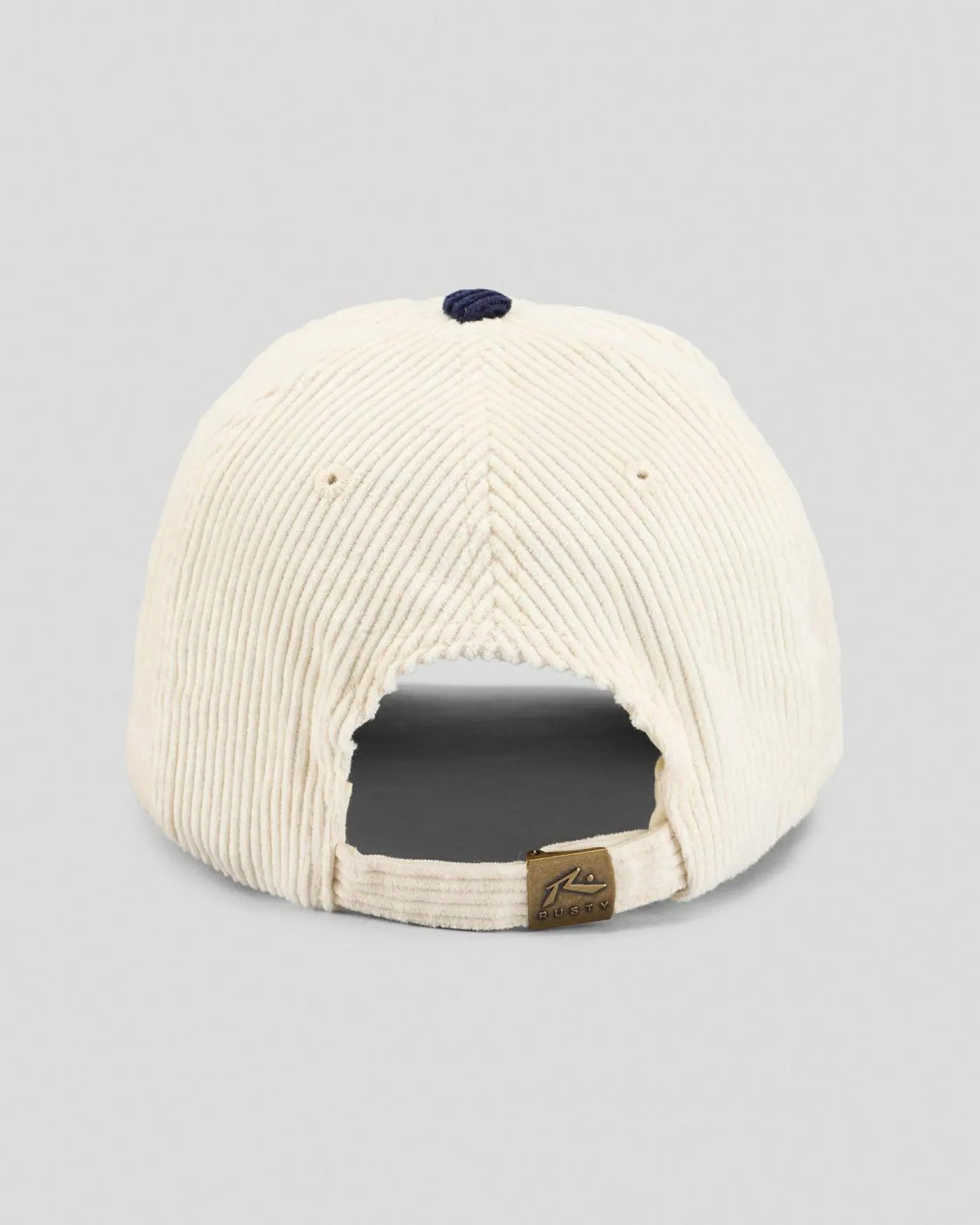 Rusty Orbit Cord Six Panel Cap Navy Blue New