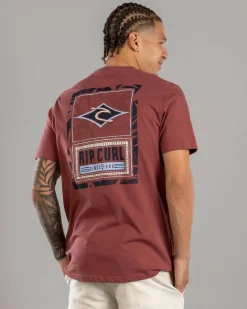 Rip Curl Origin Palms T-Shirt Apple Butter Sale