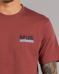 Rip Curl Origin Palms T-Shirt Apple Butter Sale