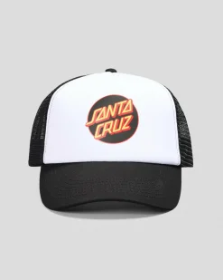 Santa Cruz Other Dot Trucker Cap White/black New