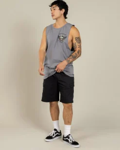 Dexter Outlaw Spirit Muscle Tank Lt Grey Acid Online