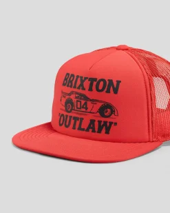 Brixton Outlaw Trucker Cap Red/red Clearance
