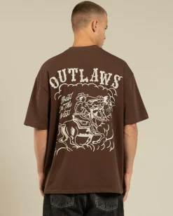 Threadheads Outlaws Oversized T-Shirt Brown Online
