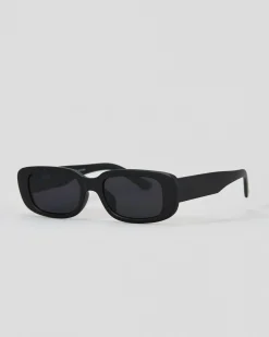 Happy Hour Oxford Sunglasses Matte Black / Black New
