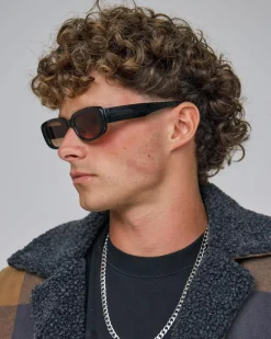 Happy Hour Oxford Sunglasses Black New