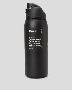 Owala 40oz FreeSip Stainless Steel Water Bottle Black Clearance