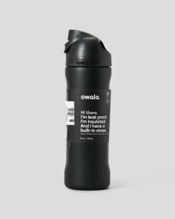 Owala 24oz FreeSip Stainless Steel Water Bottle Black Outlet