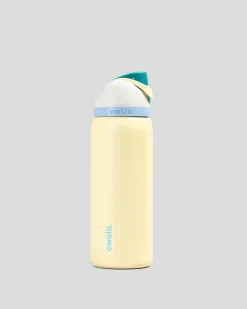 Owala 32oz FreeSip Stainless Steel Water Bottle Grey/yellow Best