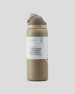 Owala 32oz FreeSip Stainless Steel Water Bottle Grey/brown