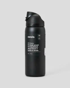 Owala 32oz FreeSip Stainless Steel Water Bottle Black New