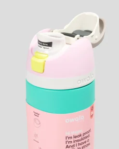 Owala 16oz FreeSip Stainless Steel Water Bottle Pink/green Online