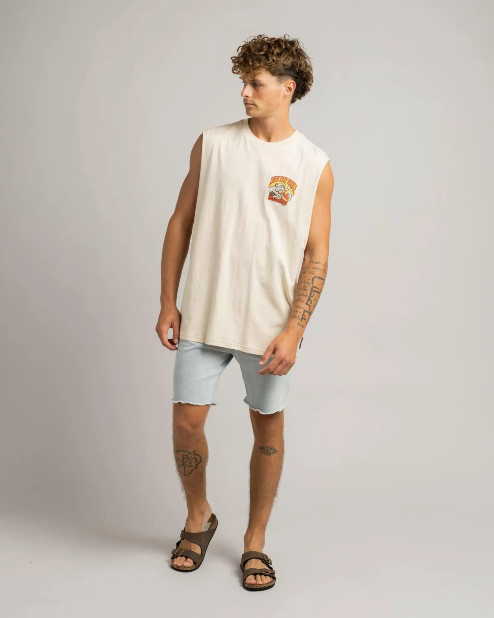 The Mad Hueys Oz Straya Muscle Tank Cement Best