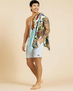 The Mad Hueys Oz Straya Towel Aqua Sale