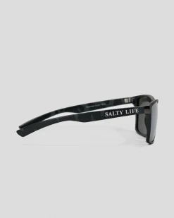 Salty Life Pacific Polarised Sunglasses Matte Black Camo / Silver
