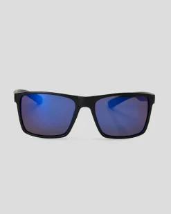 Salty Life Pacific Polarised Sunglasses Matte Black / Bright Blue Hot