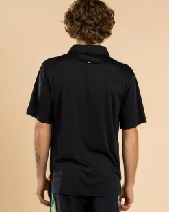 Quiksilver Pacific Polo Shirt Black Sale