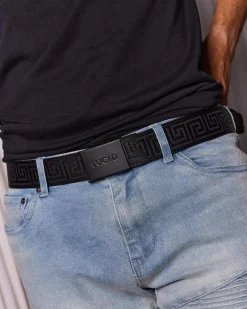 Lucid Pattern Web Belt Black