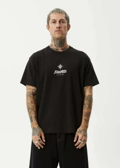 Afends Peace Out T-Shirt Black Discount