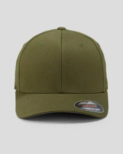 Flexfit Perma Curve Cap Olive Discount