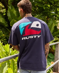 Rusty Phenom T-Shirt Navy Blue Best