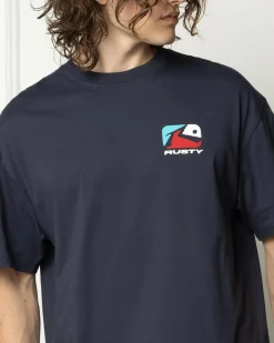 Rusty Phenom T-Shirt Navy Blue Best