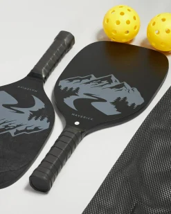Get It Now Pickle Ball Set Black Discount