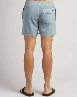 RVCA Pigment Elastic Waist Shorts Lead Discount