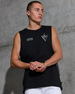 Lucid Pinnacle Muscle Tank Black Hot