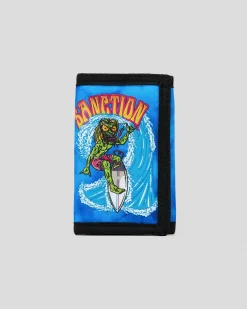 Sanction Pipeline Trifold Wallet Blue Tie Dye