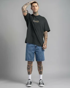 Thrills Pit Stop Oversize Fit T-Shirt Pirate Black Discount