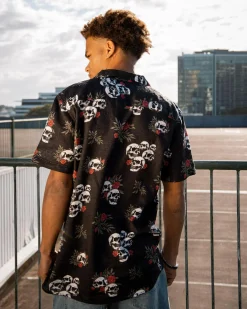 Dexter Poisonous Short Sleeve Shirt Washed Black Best