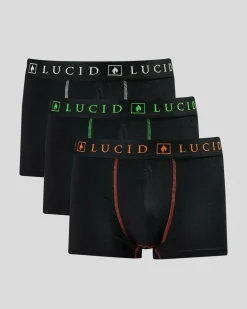 Lucid Pop Art Fitted Boxer Shorts 3 Pack Multi New