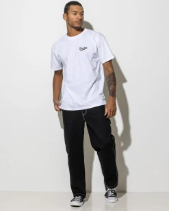 Brixton Postal T-Shirt White Discount