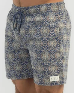 Lucid Prime Elastic Waist Shorts Navy Best