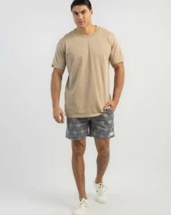 Lucid Prime Elastic Waist Shorts Navy Best