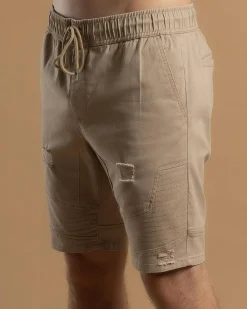 Lucid Promenade Walk Shorts Stone New