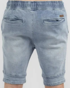 Lucid Promenade Walk Shorts Mid Blue Outlet