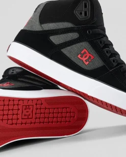 DC Shoes Pure High-Top WC Shoes Black/red/black