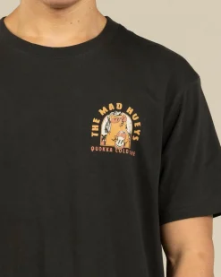 The Mad Hueys Quokka Coldie T-Shirt Vintage Black New