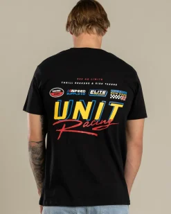 Unit Racing Team T-Shirt Black Hot