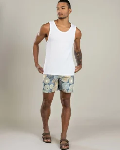 Skylark Radial Elastic Waist Shorts Slate New