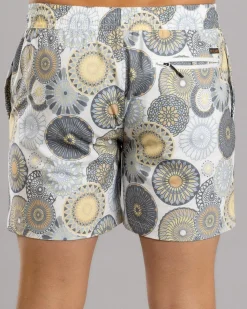Skylark Radial Elastic Waist Shorts White Sale