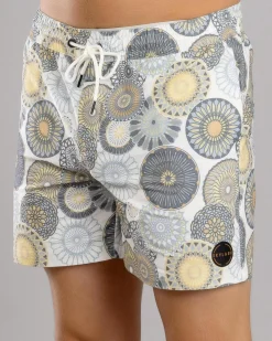 Skylark Radial Elastic Waist Shorts White Sale