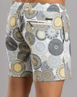 Skylark Radial Elastic Waist Shorts White Sale