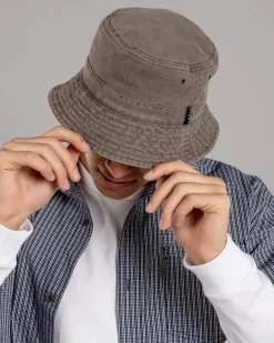 Lucid Radiate Bucket Hat Choc Brown/khaki Clearance