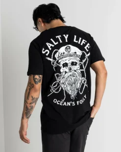 Salty Life Raider T-Shirt Black Online