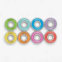 Sanction Rainbow ABEC 7 Skateboard Bearings Multi Outlet